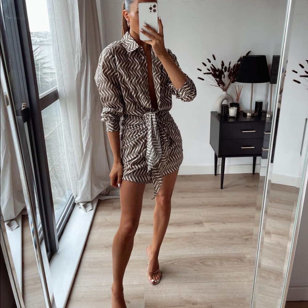 Zara size small tan dress